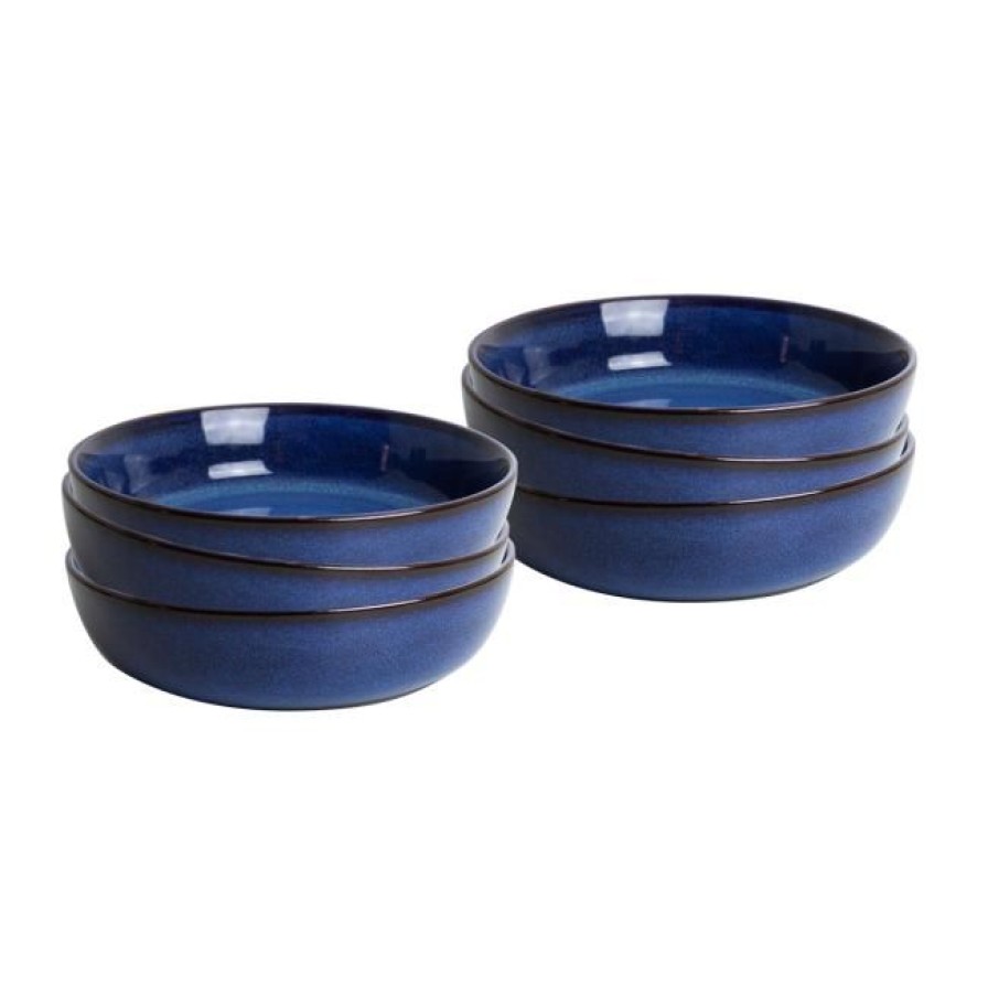 Assiettes Ardtime Assiettes Creuses | Lot De 6 Assiettes Creuses, Blue Moon