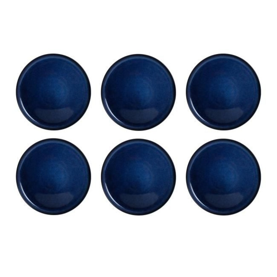 Assiettes Ardtime Grandes Assiettes | Lot De 6 Grandes Assiettes, Blue Moon