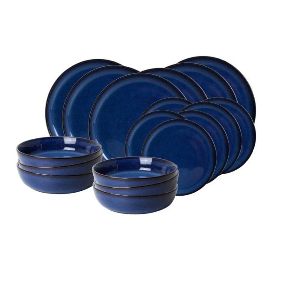 Assiettes Ardtime Nos Services Complets | Service D'Assiettes Et Bols 18 Pi00E8Ces, Blue Moon