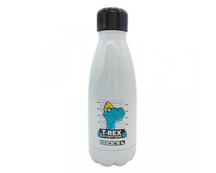 The & Cafe Ardtime Voir Tous Les Styles | Bouteille Isotherme T-Rex Finition Brillante 350Ml, Duck'N