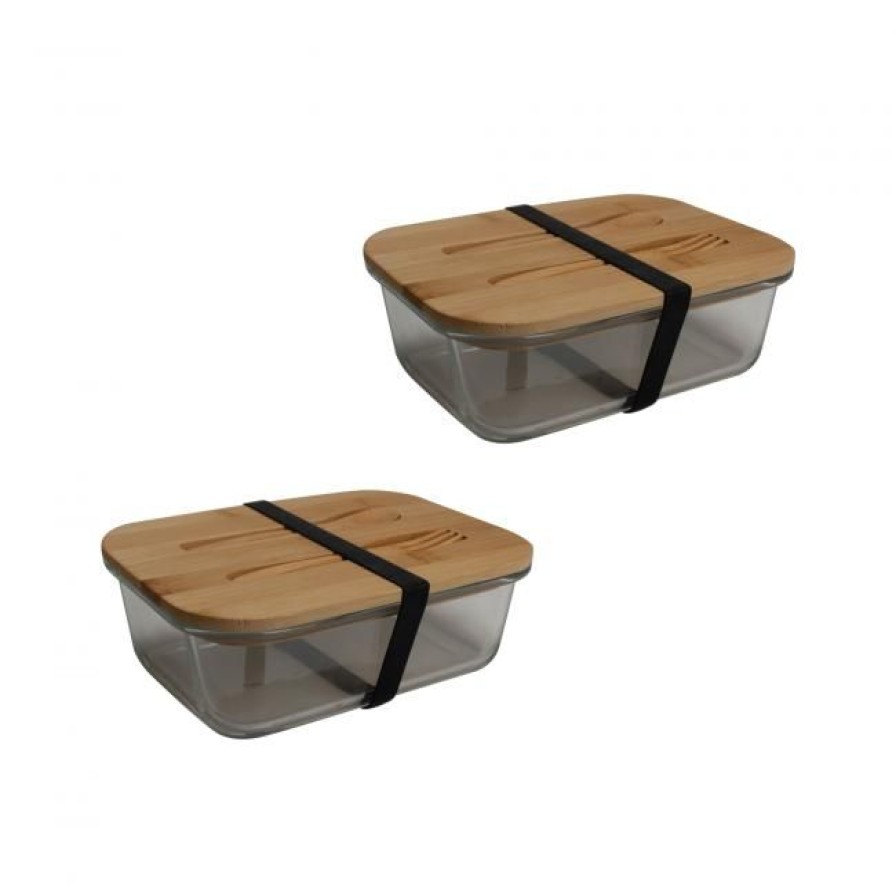 Pour La Cuisine Ardtime Bocaux De Conservation | Lot De 2 Lunch Box En Verre, Bo Byo