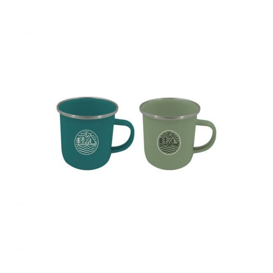 The & Cafe Ardtime Mugs | Lot De 2 Mugs En 00E9Mail, Glamping