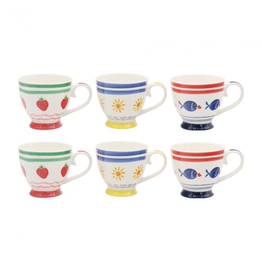 The & Cafe Ardtime Mugs | Lot De 6 Mugs Avec Pied, Le Petit Cabanon