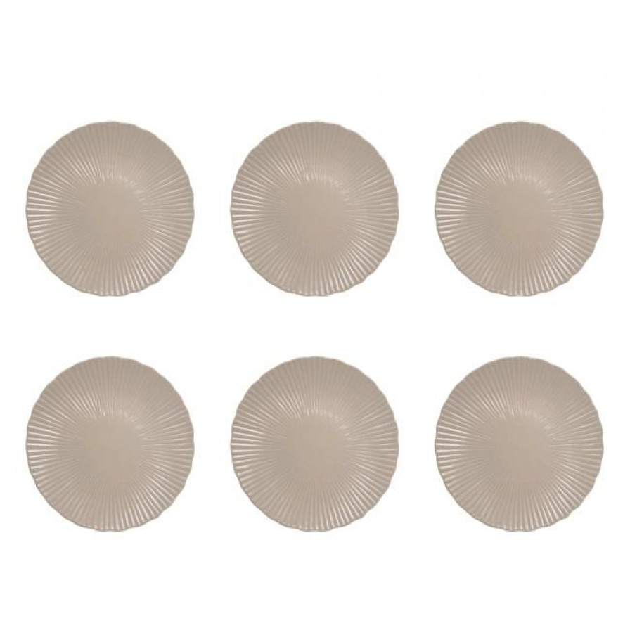 Assiettes Ardtime Grandes Assiettes | Lot De 6 Grandes Assiettes Sables, Sugar