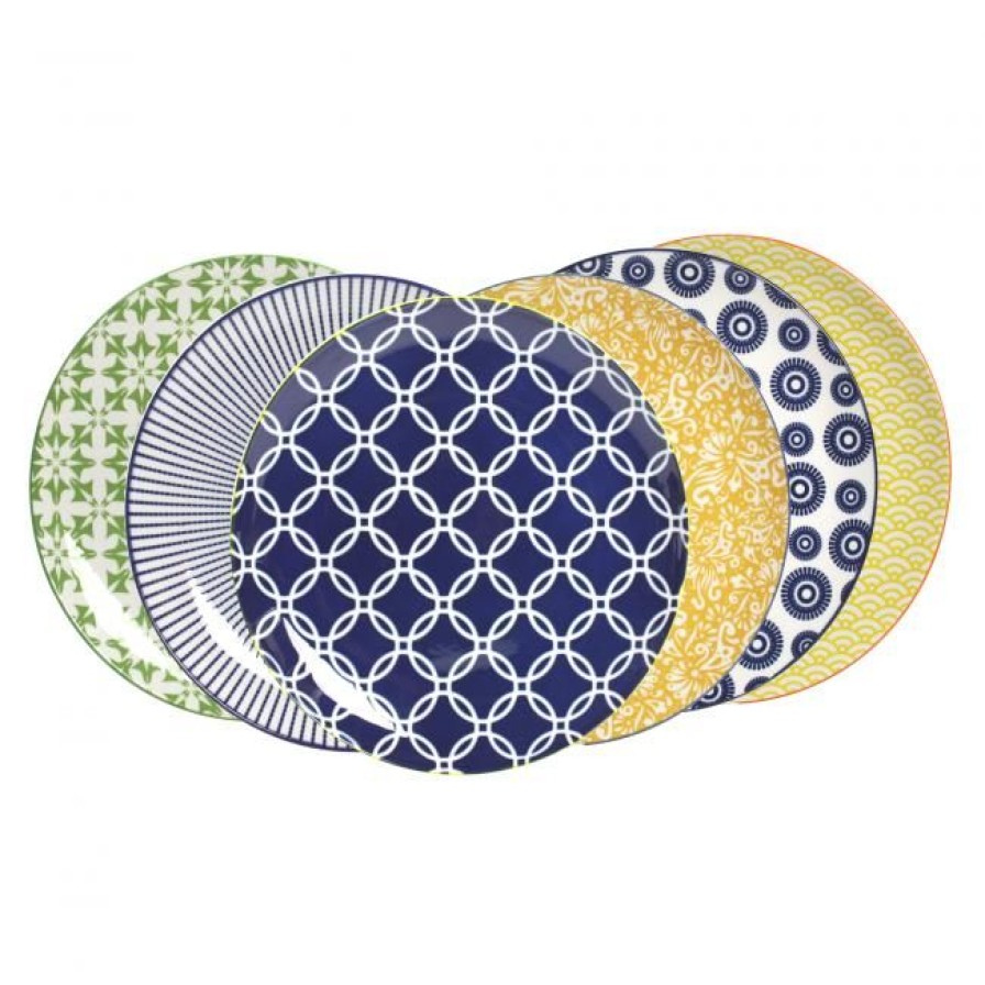 Assiettes Ardtime Grandes Assiettes | Lot De 6 Grandes Assiettes Ethniques, Sabae